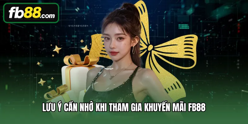 Khuyến Mãi 3 Lưu ý cần nhớ khi tham gia khuyến mãi FB88