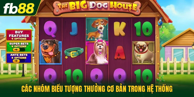 Game Slot Dog House - Cách Chơi Chi Tiết Cho Người Mới 2 Các nhóm biểu tượng thưởng cơ bản trong hệ thống